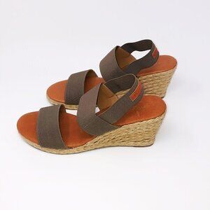 Andre Assous Women's Allison Espadrille Wedge Sandal, Taupe, 10 M